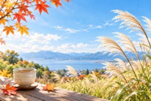 秋の琵琶湖と紅葉｜夏の疲れと胃腸のケア